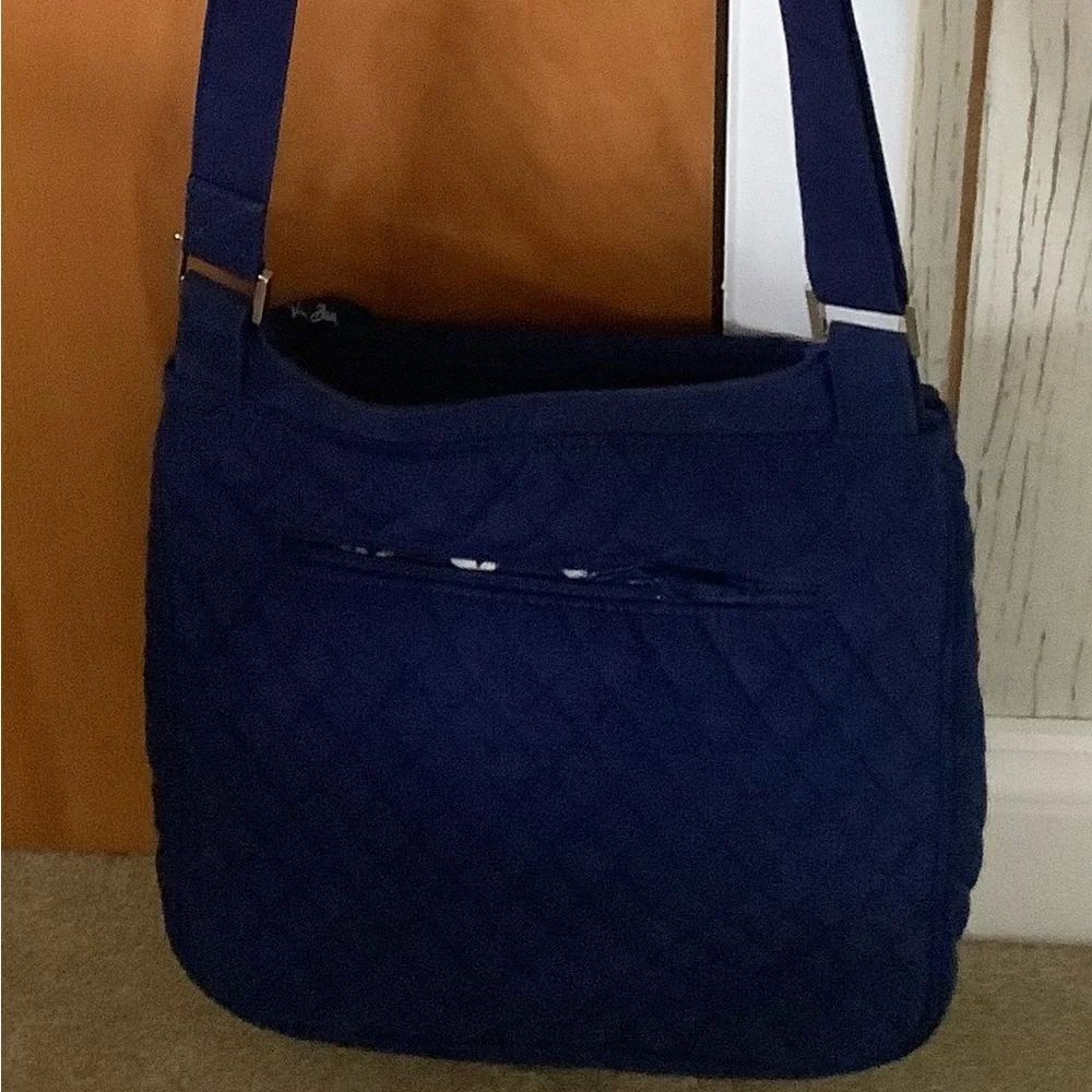 Quilted Navy Crossbody Bag with Adjustable Strap - Women's Crossbody - Picture 3 of 7
